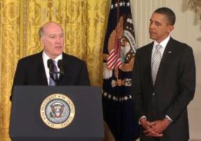 President Obama with his new Chief of Staff William Daley