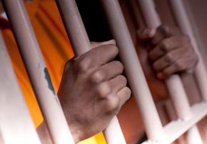 Behind bars in a U.S. prison