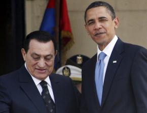 Barack Obama meets with Egypt's Hosni Mubarak in Cairo
