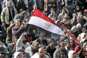 Masses of protesters gather in Cairo the day after Mubarak's pledge to stay in power until the September elections