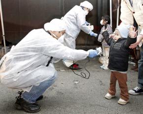 Checking for signs of radiation among children evacuated from near the Fukushima Daini nuclear power plant