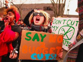 CUNY students protest budget cuts