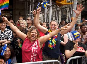 New York celebrates the legalization of same-sex marriage during Pride weekend