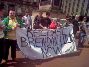 Activists rally for the release of Brendan Lillis