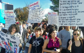 Students walk out in Tucson to protest the state's new ban on ethnic studies
