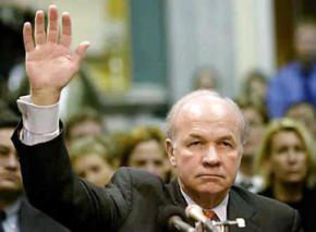 Enron CEO Kenneth Lay testifies before Congress