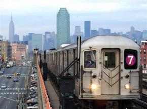 A New York City subway train
