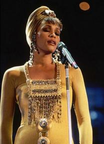 Whitney Houston performing in Johannesburg, South Africa in 1994