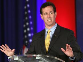 Rick Santorum speaking to the Republican Leadership Conference