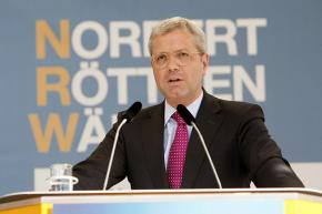 Norbert Röttgen on the campaign trail