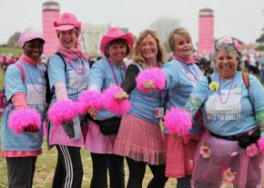 Participants in the 2010 Avon Walk for Breast Cancer