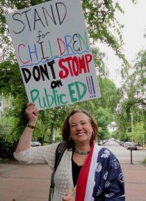 Educators, parents and students marched in Portland against corporate reform