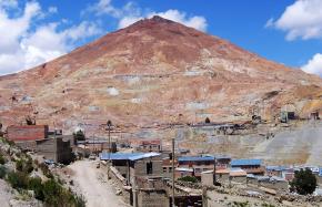 A silver mine in Bolivia