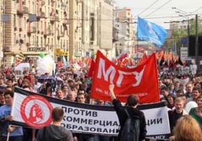 Protesters take to the streets of Moscow for May 6 protests