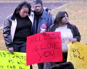 Family members of Malissa Williams protest her murder by Cleveland police