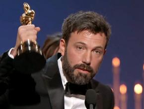 Ben Affleck accepts the Best Picture award for Argo