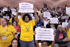 Parents, teachers, students and community activists protest CPS plans to close more neighborhood schools