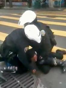 Video footage from a cell phone captures San Francisco police brutalizing an unarmed man