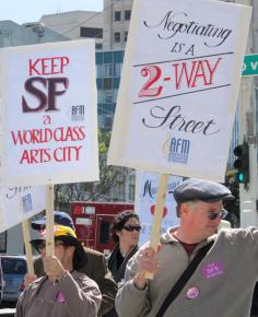 San Francisco Symphony Orchestra musicians on strike