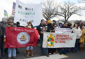 Native resistance mobilized for a demonstration in Washington, D.C., against the Keystone XL pipeline