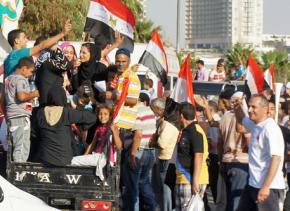 Cairo residents on the march against Morsi during the June 30 demonstrations