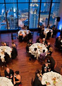 Dining above the city in Boston