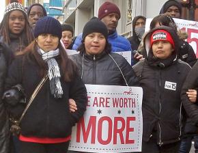 On the march in the Fight for 15 in Chicago