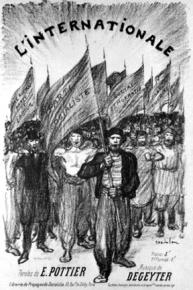 Cover to sheet music of "The Internationale"