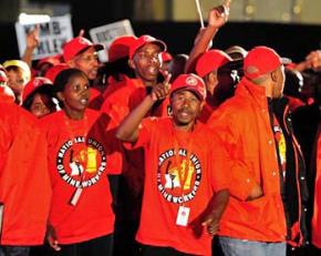 Members of the National Union of MIneworkers meet at their convention in 2012