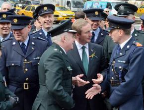 Members of the PSNI gathered to march in New York's St. Patrick's Day Parade