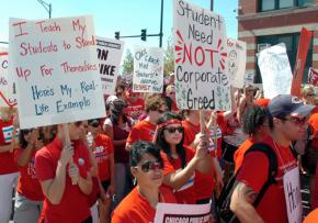 Chicago teachers on the march for education justice and a fair contract