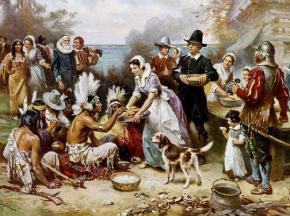 The "first Thanksgiving" as it has gone down in American myth