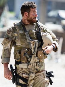 Bradley Cooper in the Clint Eastwood-directed glorification of the Iraq war, American Sniper
