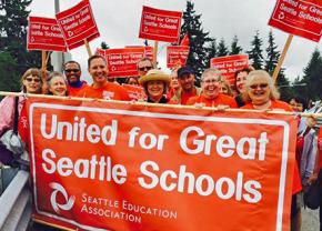 Seattle teachers rally support in their fight for quality public education