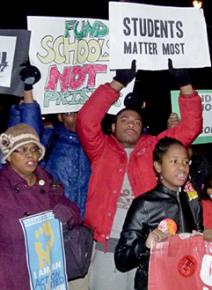 Philadelphia students and parents march to defend funding for public schools