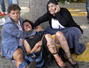 Victims of the bombing of a peace protest in Ankara