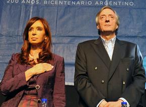 Cristina Fernández de Kirchner and Néstor Kirchner