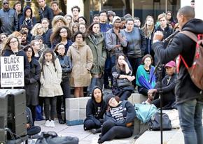 Fordham students rally in solidarity with the Black Lives Matter movement