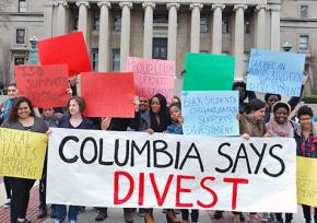 Columbia student activists unite in support of the boycott, divestment and sanctions campaign against Israel
