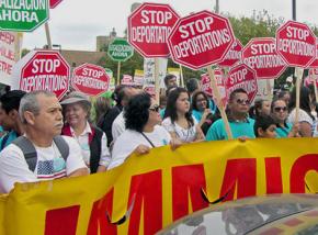 Marching for an end to deportations in Chicago