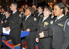ROTC students in Chicago