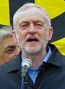 Labour Party leader Jeremy Corbyn speaks out at a Stop Trident demonstration