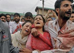 Kashmiris injured by Indian occupation troops