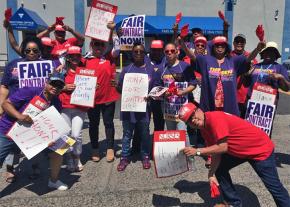 Nurses and caregivers hit the picket line for a one-day strike against Fresenius
