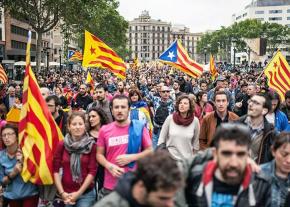 Thousands march in Barcelona before the independence referendum