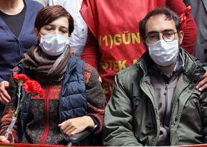 Educators Nuriye Gülmen (left) and Semih Özakca continue their hunger strike against repression in Turkey