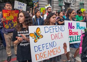 Protesters take a stand to defend DACA from Trump's attacks