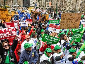 Thousands rally in New York City to resist the attacks on public-sector unions