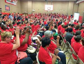 Teachers in Jersey City rally against threats of disciplinary action