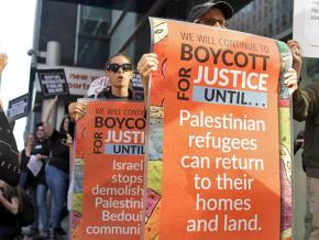 New Yorkers protest Gov. Andrew Cuomo's anti-BDS order